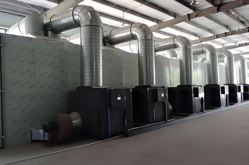 Dây chuyền sấy băng tải bằng bơm nhiệt